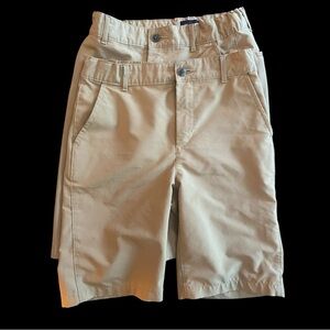 2 Pairs of The Children's Place Boys
Uniform Quick Dry Chino Shorts -Tan Size 12